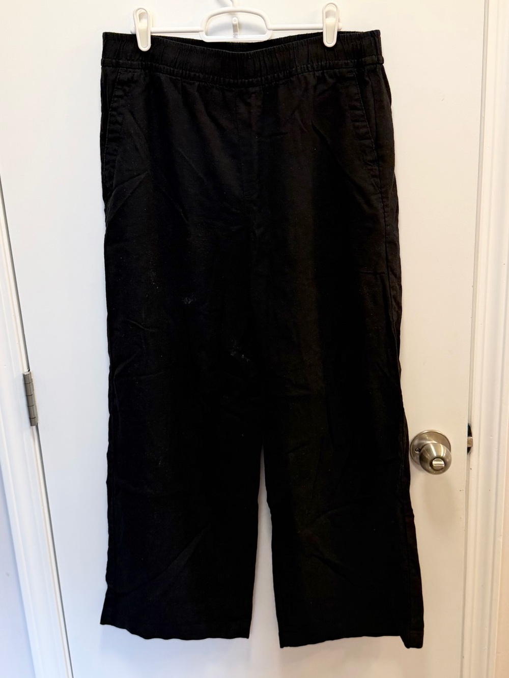 Old Navy Black High-Rise Wide Leg linen Pants